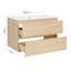 Amogha 80.5 mm Wall Mounted Single Vanity