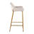Daniella Contemporary/Glam Fixed-Height Bar Stool In Gold Metal And Cream Fabric By Lumisource - Set Of 2-1156023139-1156023143