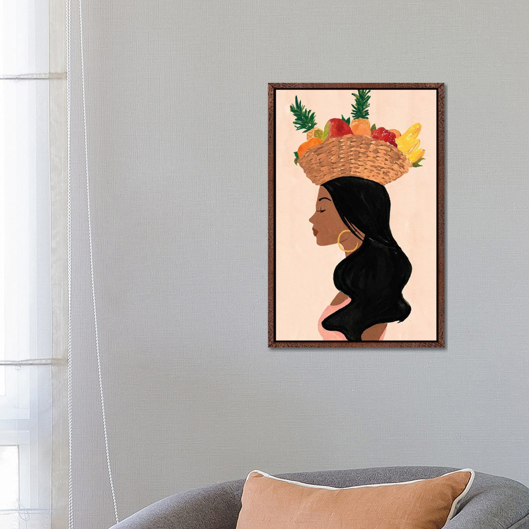 Valentina's Fruit Basket von Sabina Fenn - Galerie-umwickelte Leinwand Giclée auf Leinwand