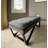 SEAT4U Kenhorst Gray PU Upholstered Pillow Top Bedroom Wooden Bench-1729480329-1729480327