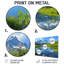 Mountain River Reflections In Rocky Mountains I - montagnes, art mural en métal-233590741