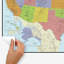 Geography Non-Wall Damaging Whiteboard Decal