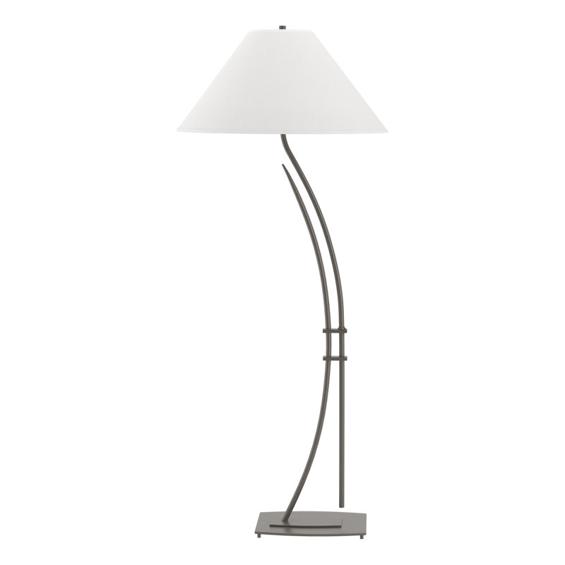 Metamorphic Novelty Floor Lamp, Natural Anna, Dark Smoke