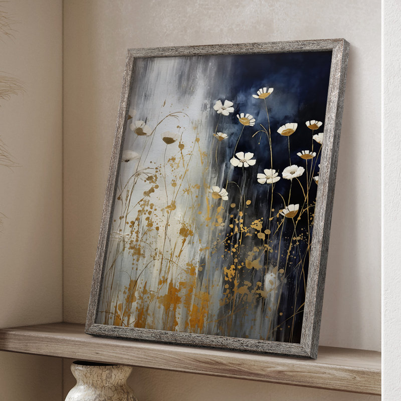 Reproduction encadrée FLORAL Series CECXCVI - bois massif, 11" H x 9" W