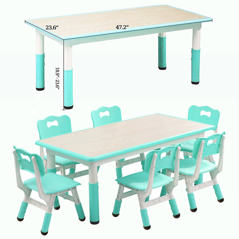 Akaylia Kids 7 Piece, Light Blue