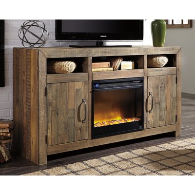 Esmarelda Solid Wood TV Stand for TVs up to 60"" with Fireplace Included -  Signature Design by Ashley, W775W1