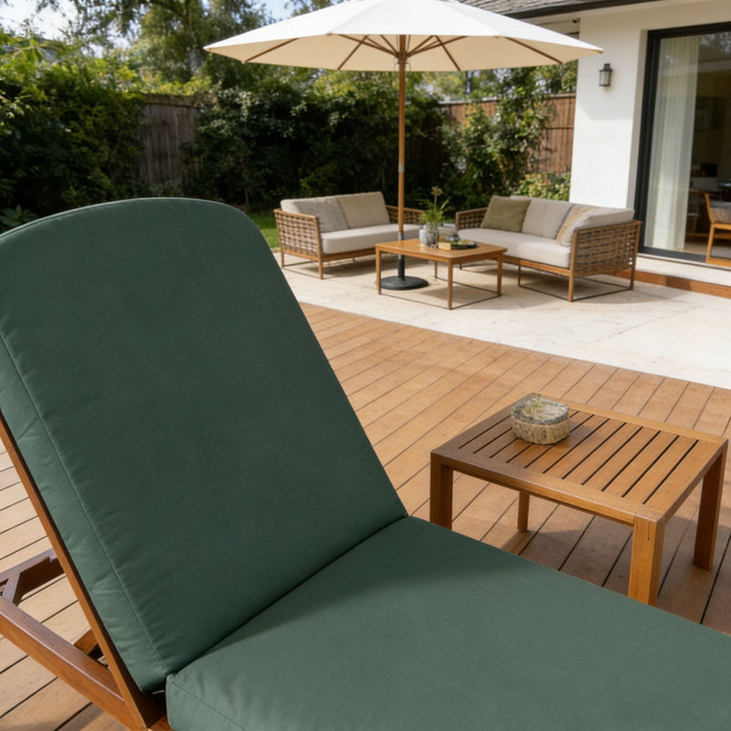 Chaise longue d'extérieur ajustable, Green