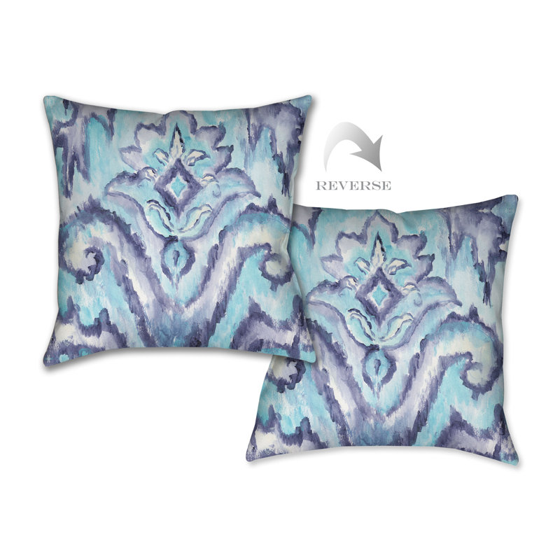 Coussin décoratif Coral, Indigo/Mauve