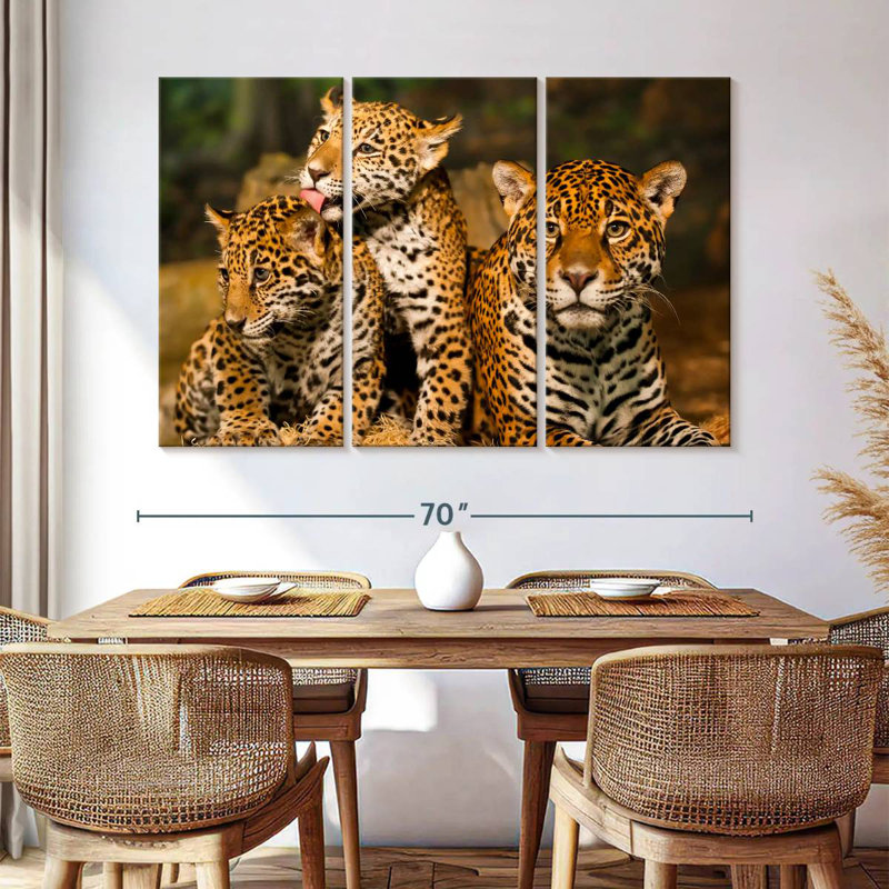 Jaguar Tribe, 42" H x 65" W