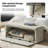 Delorise Modern 48.5”W Side-Opening Storage Bench With Padded Cushion And Solid Wood Legs-1290127409