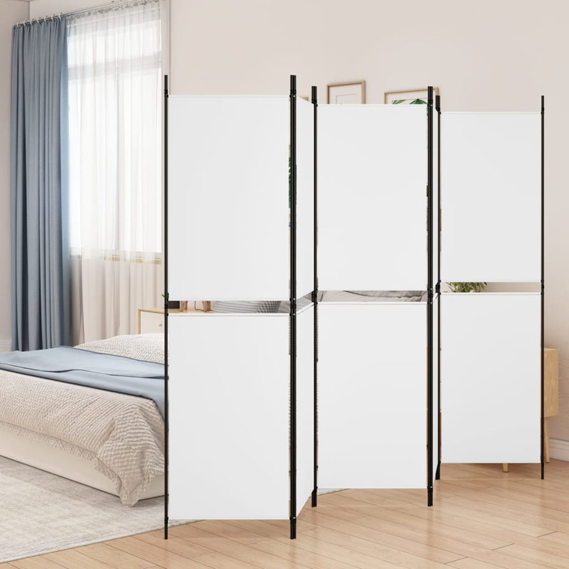 Cloison pliante Rikkea, Blanc, 5, H 70,8 po x l 98,4 po