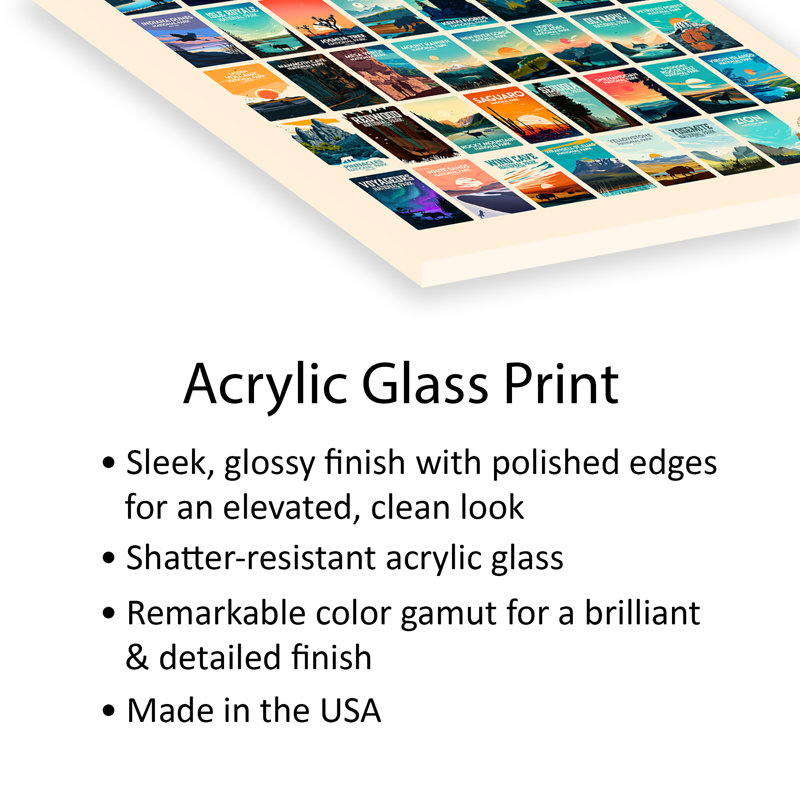 Affiche 63 US National Park par Studio Inception
