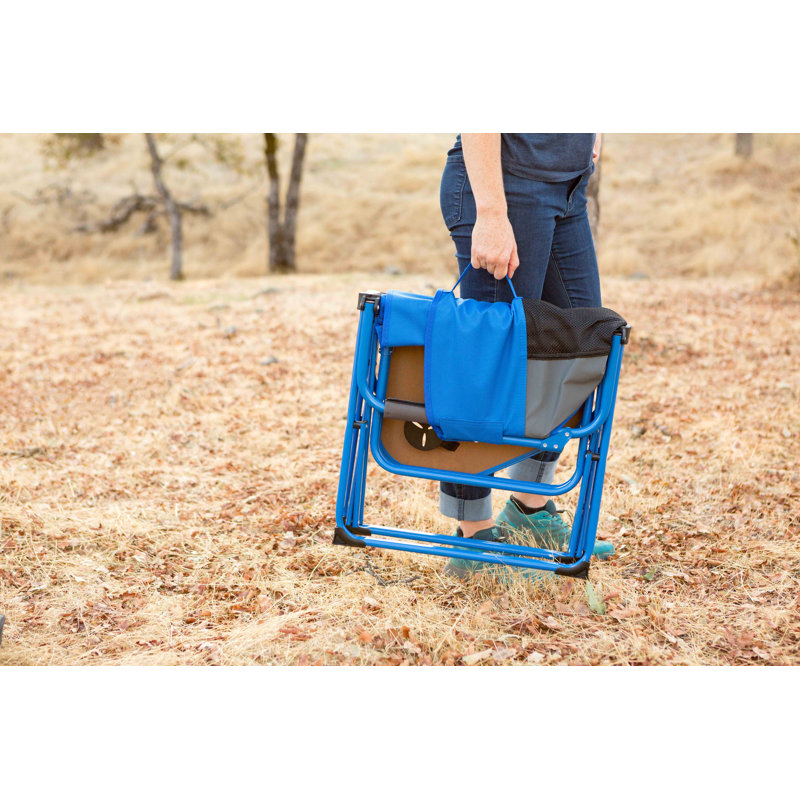 Chaise de camping pliante compacte et rembourrée compacte