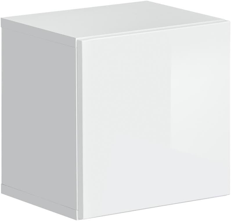 Modern Wall Hung Cabinet Switch SW5 in White 30cm