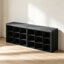 Banc de rangement pour chaussures avec coussin, armoire de rangement pour le hall d'entrée, long casier pour le salon, la chambre à coucher, le vestibule, blanc-706671069-705588419