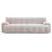 Cloud 3 Seater Chenille Sofa With Button Tufted Comfy Upholstered Couch