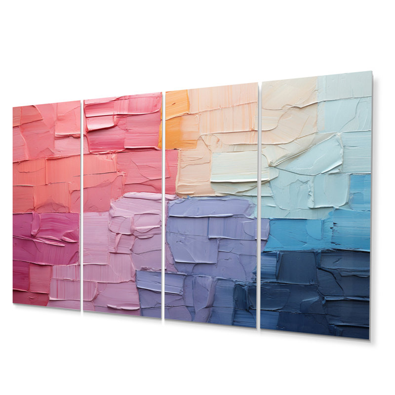 Abstract Patchwork III - Abstract Collages Metal Wall Decor Set
