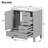 Remke 18'' Single Bathroom Vanity with Resin Top-281720135