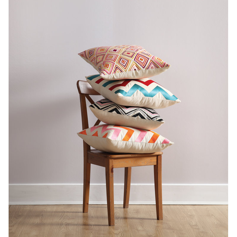 Coussin décoratif, Bryce Cherry / Turquoise