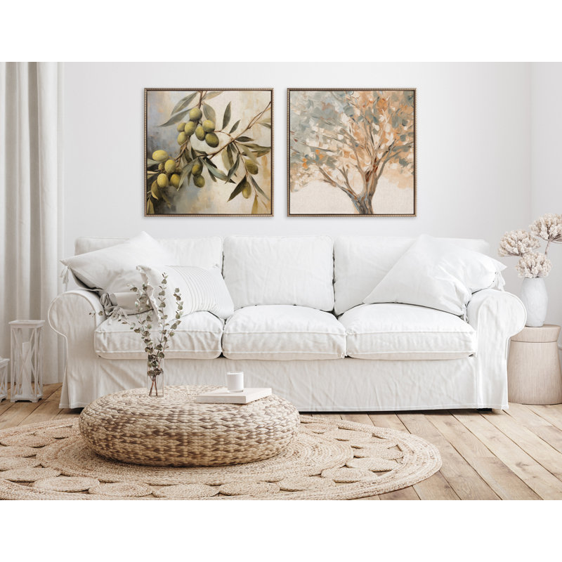 «Natural Olive Tree», art mural sur toile