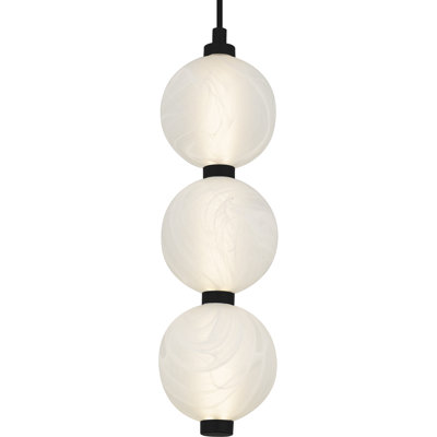 Clarendon Integrated LED Matte Black Mini Pendant