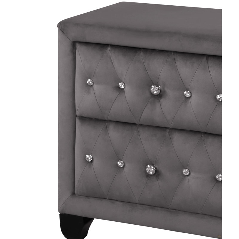Night Stand Made With Wood, Gray
