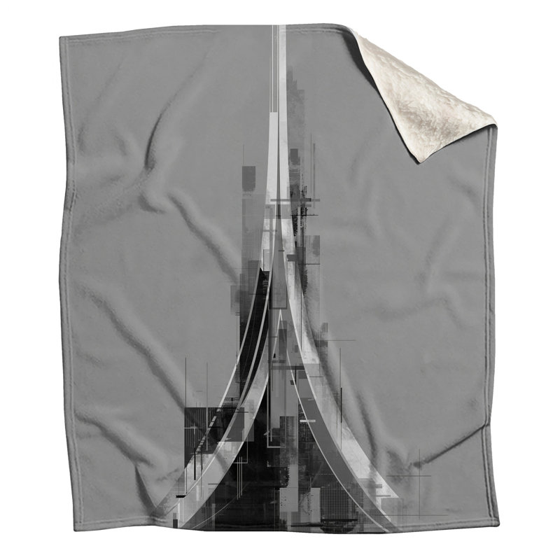 Couvertures de structure architecturale abstraite, L 60 po x H 80 po