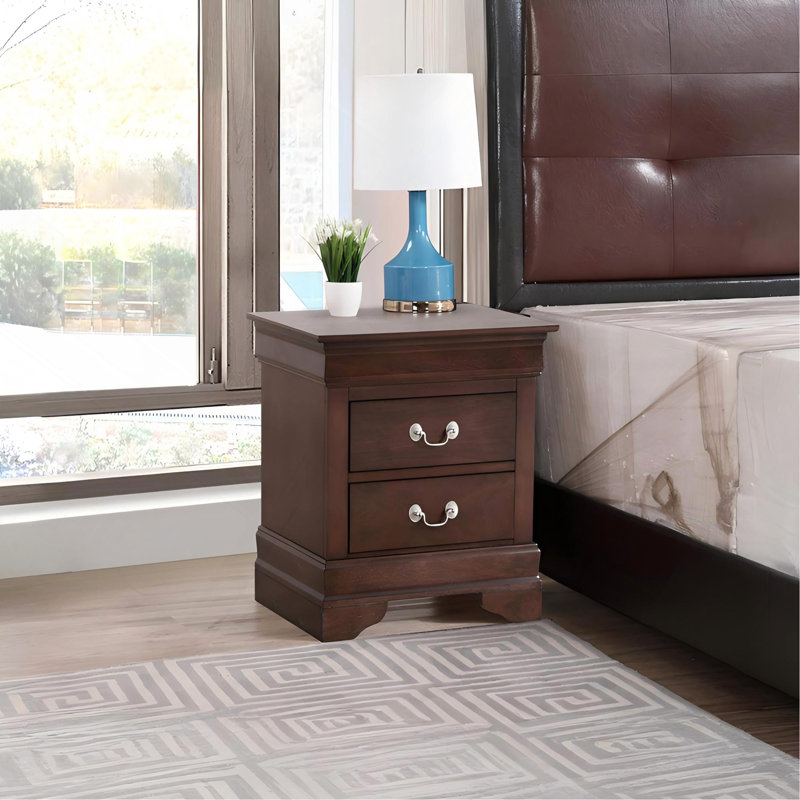 Louisphillipe Nightstand , Cappuccino, Cappuccino
