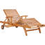 Bahama Reclining Teak Chaise Lounge