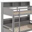 Twin Size Bunk Bed With Built-In Shelves And Drawer-285350244