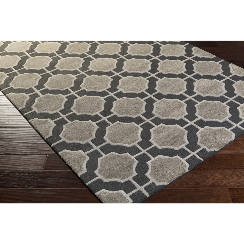 Sena Wool Geometric Indoor Rug, Rectangle 9' x 13'