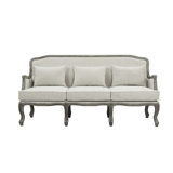 Argan Upholstered Sofa in Cream and Brown