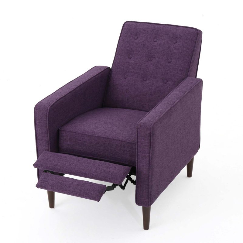 Canapé inclinable en tissu Mid-Century, Tissu mauve