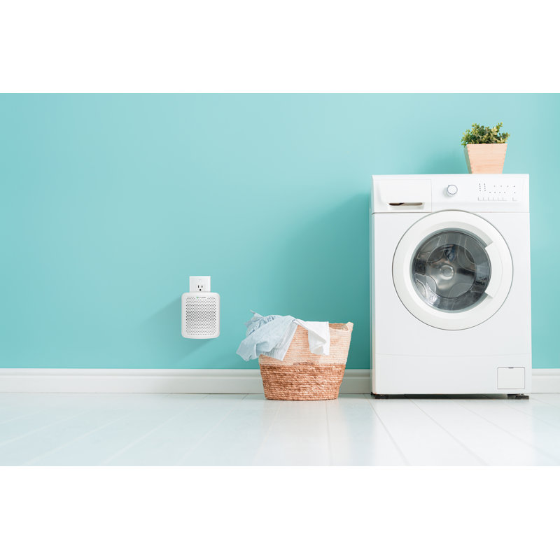 Compact White Wall-Mount Air Purifier with UV-C Light
