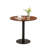 Compact 3-Piece Dining Set For Small Spaces, Round Dining Table With 2 Velvet Dining Chairs (Walnut)-1686560846