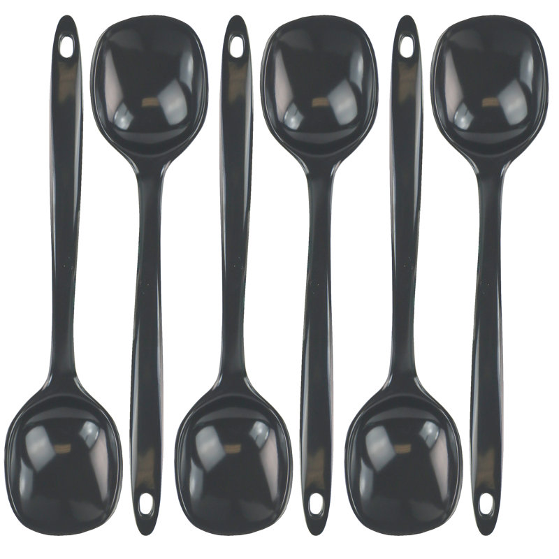 Reston Lloyd Melamine Cooking Spoons, Charcoal