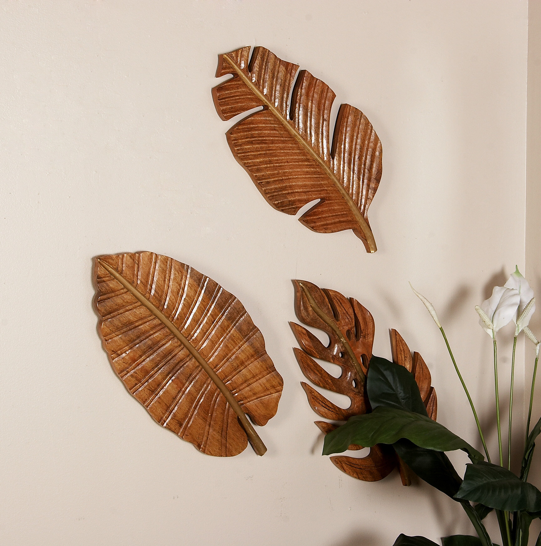 Bronze Feather Wall Hook, Coat Hook, Door, Wall Hanger Leaf Leaves