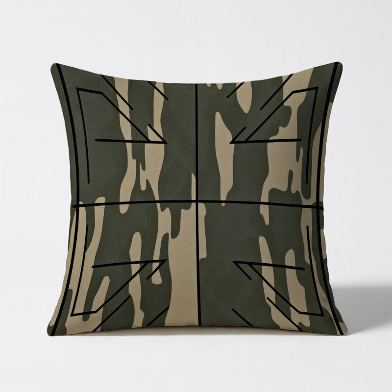 Spire Angles Indoor And Outdoor Pillow, Square 20"