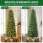 Lighted Artificial  Slim Pencil Christmas Tree-555863814