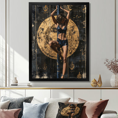 Exotic Dancer Side Look - Woman Stripclub Wall Art