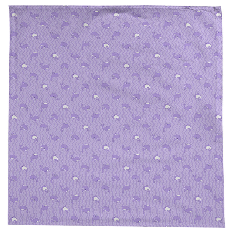 Nappe carrée en coton à motif géométrique 100% avicia, Mauve