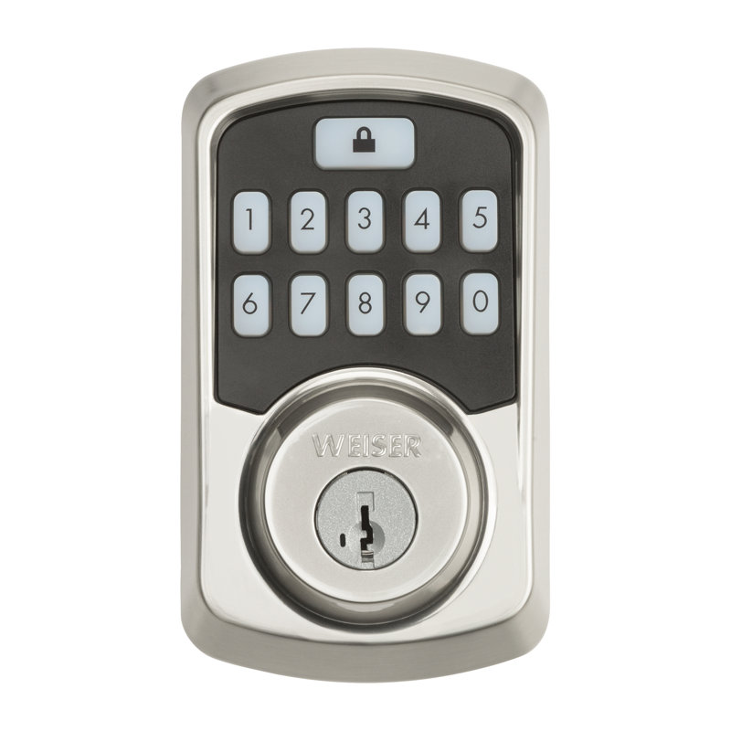 Aura Bluetooth Smart Lock Electronic, Satin Nickel