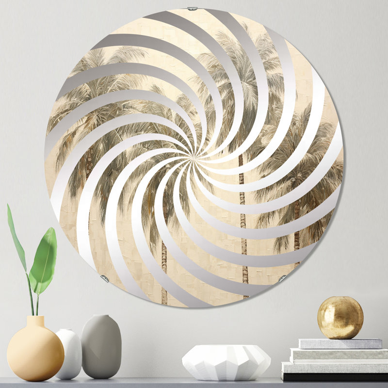 Miroir d'appoint Minimalisme, 23,6 po x 23,6 po