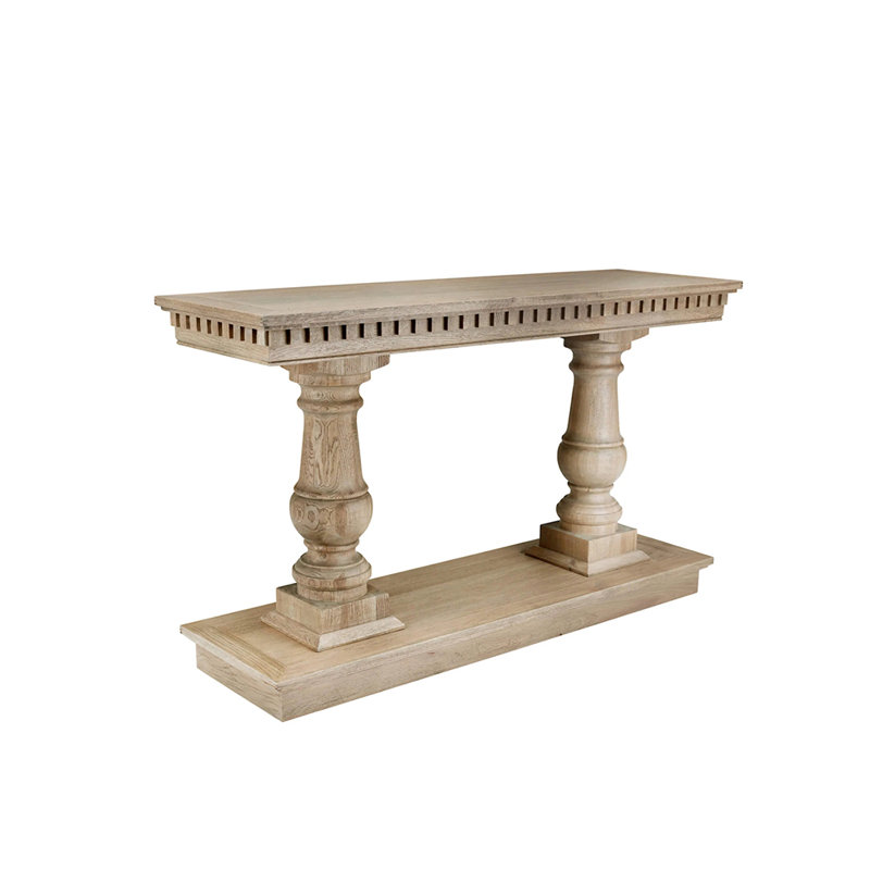 Console en bois massif de style américain, Brun