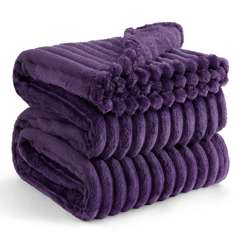 Bedsure Soft Fleece Throw For Beds & Sofas, 270cm x 230cm, Crown Jewel