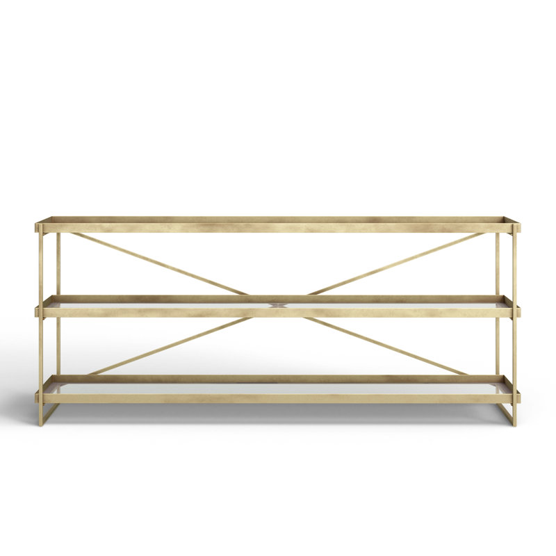 Lupita 16'' Console Table, 72 x 16 x 30, Gold