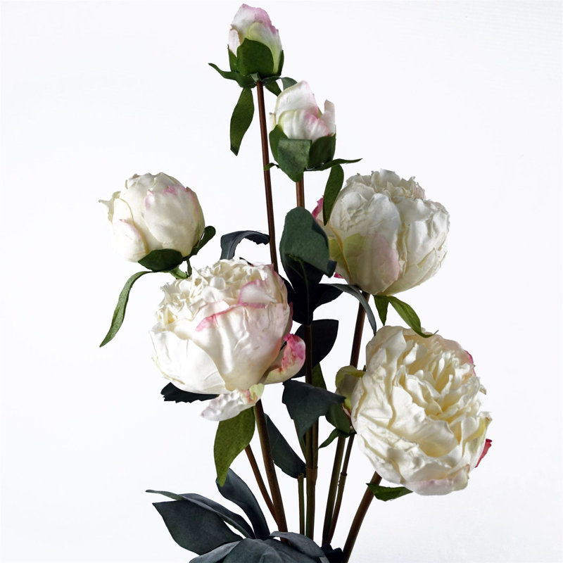 Plastic, Silk Artificial Arrangement, Cream