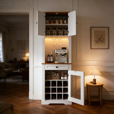 Armoire pour bar à vin 69 po