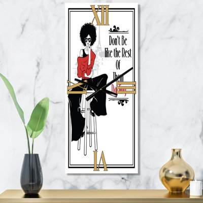 Horloge murale Passion Life Fashion Girl VI