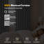  100% Blackout Curtains Thermal Linen Look Pair Ready Made 46x72 in Grey